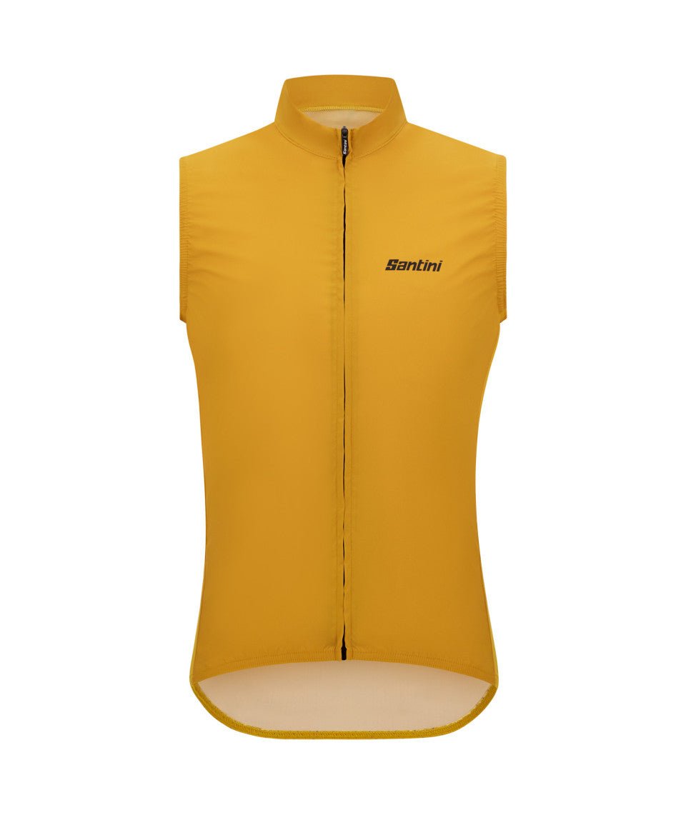 Santini Ready To Ride Unisex Cycling Vest (Ochre) | Cycling Gears Hub - Cycling Gears Hub