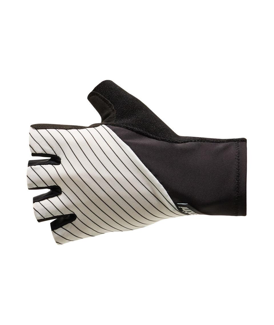Santini Riga Unisex Cycling Gloves (White) | Cycling Gears Hub - Cycling Gears Hub