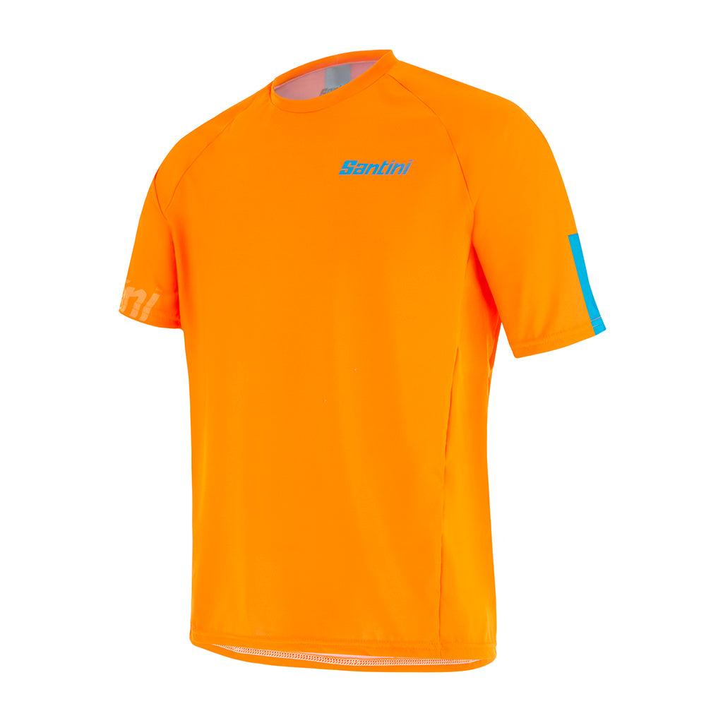 Santini Sasso MTB Mens Cycling Jersey (Flashy Orange) | Cycling Gears Hub
