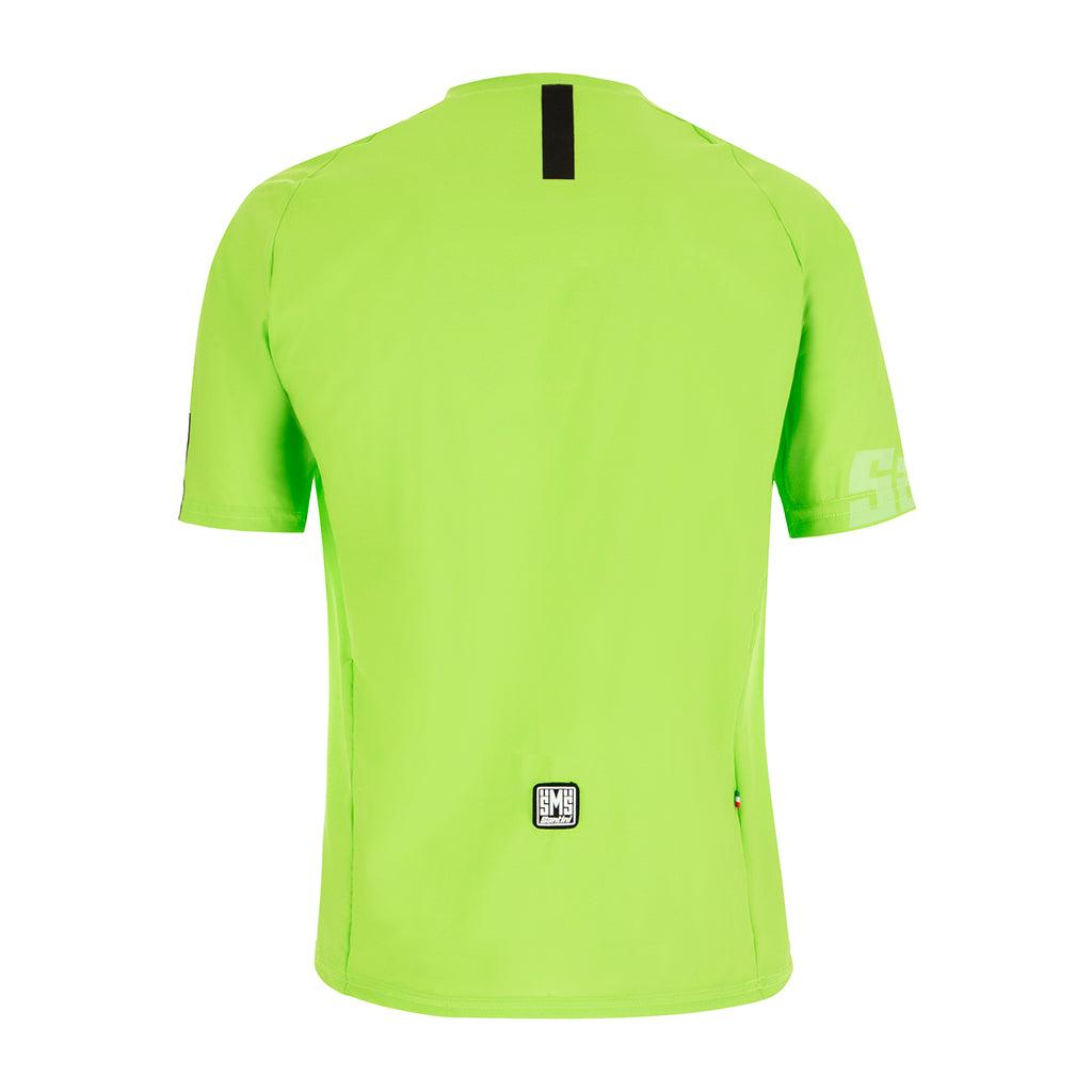 Santini Sasso MTB Mens Cycling Jersey (Fluo Green) | Cycling Gears Hub
