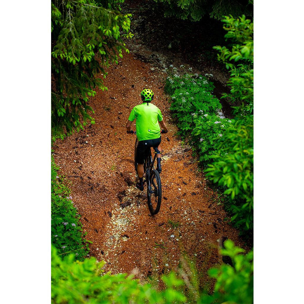 Santini Sasso MTB Mens Cycling Jersey (Fluo Green) | Cycling Gears Hub
