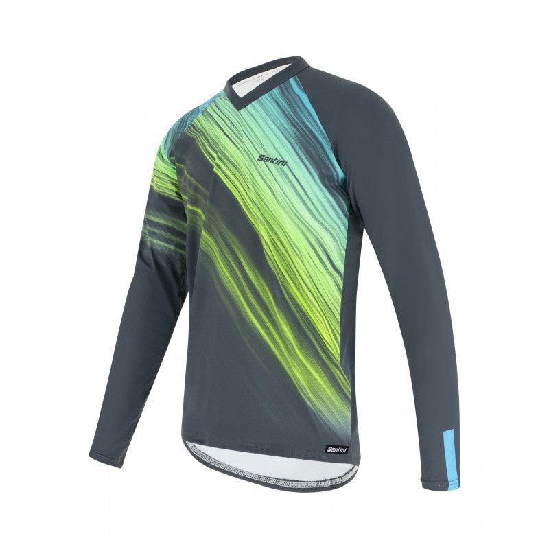 Santini Sasso MTB Mens Cycling Jersey (Green) | Cycling Gears Hub