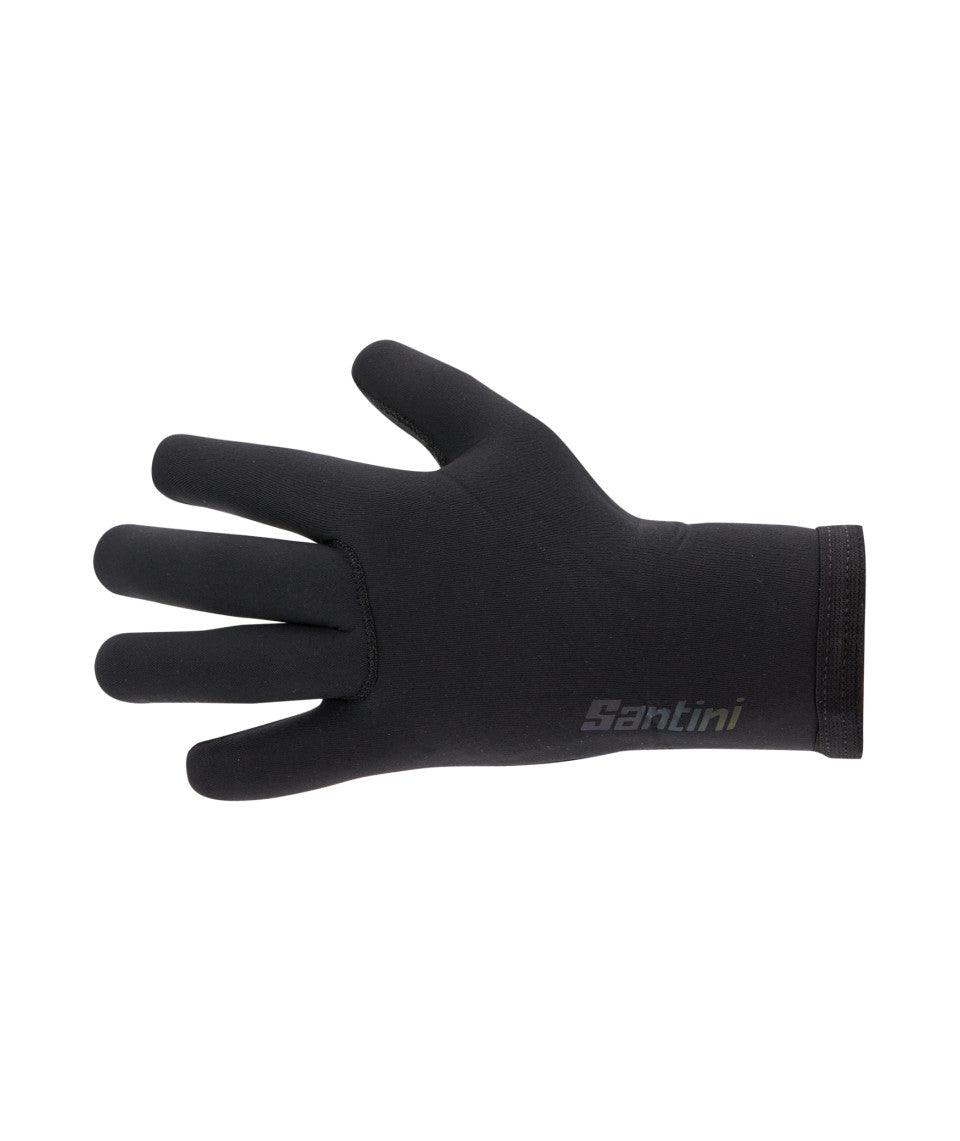 Santini Shield Unisex Cycling Gloves (Black) | Cycling Gears Hub - Cycling Gears Hub