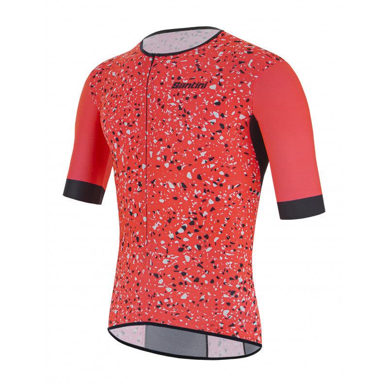 Santini Sleek Pietra Aero Mens Triathlon Jersey (Granatina) | Cycling Gears Hub