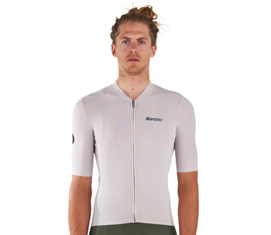 Santini Stone Unisex Cycling Jersey (Beige) | Cycling Gears Hub