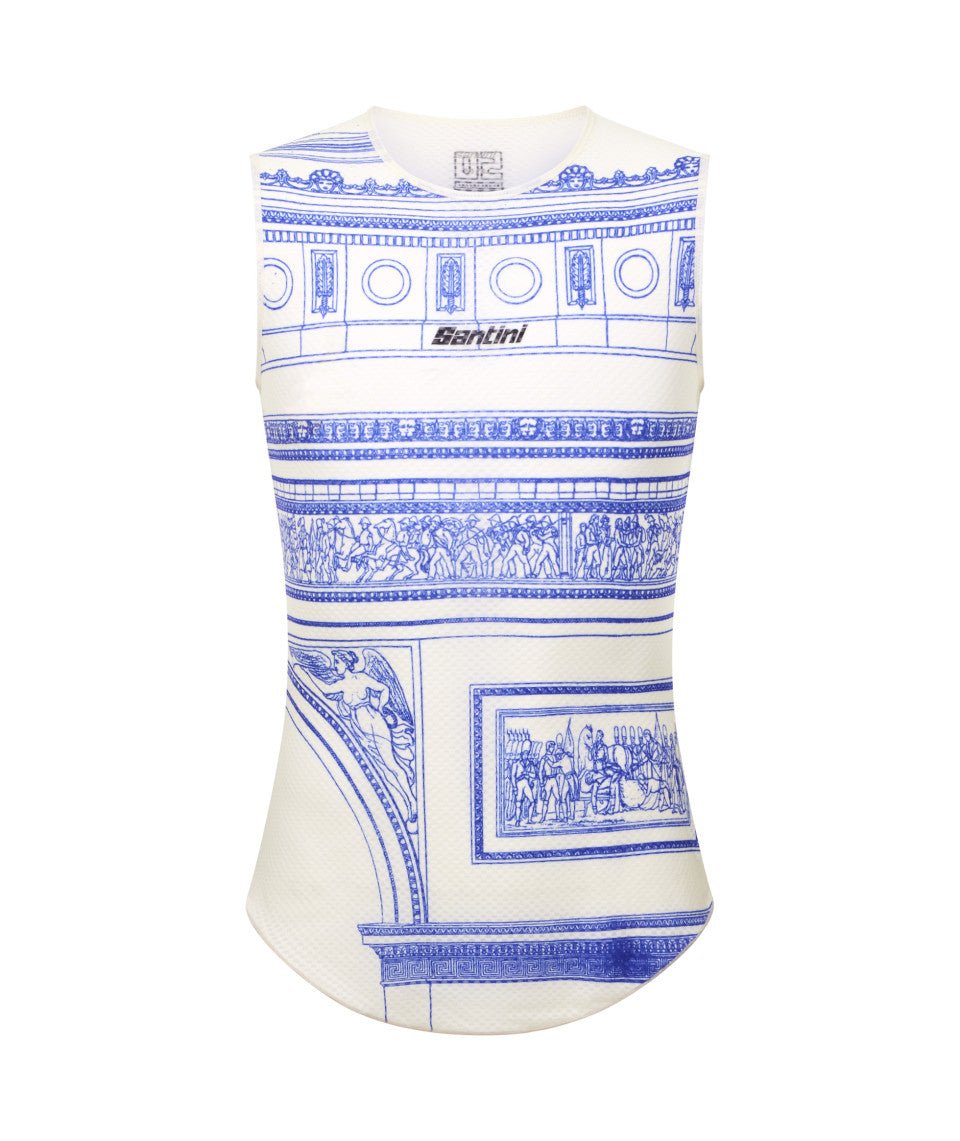 Santini Tdf Arrivée Arc De Triomphe Unisex Baselayer (Print) | Cycling Gears Hub - Cycling Gears Hub