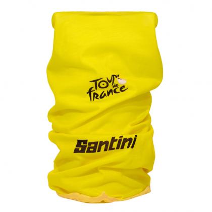 Santini TDF GC Leader Neck Warmer (Yellow) | Cycling Gears Hub - Cycling Gears Hub