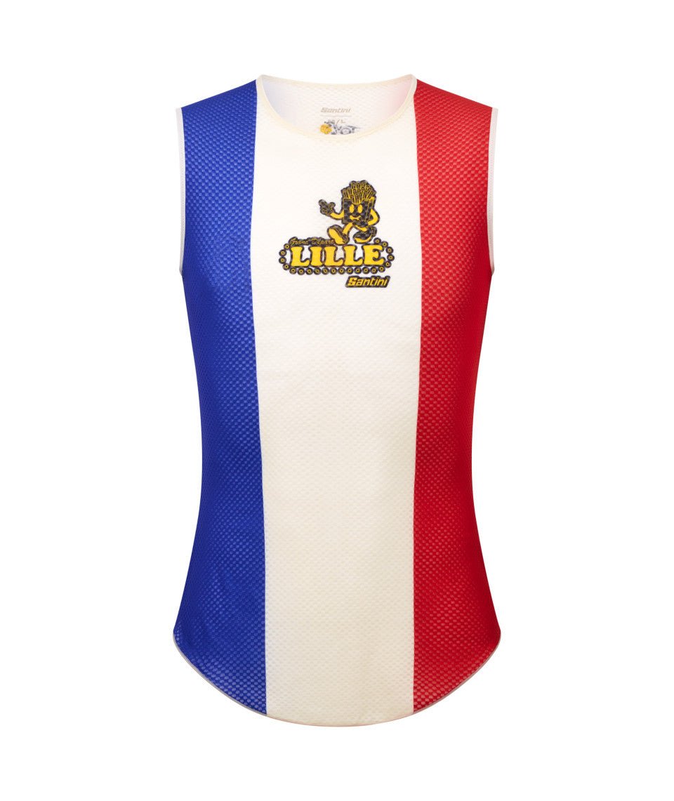Santini TDF Grand Depart Lille Unisex Cycling Baselayer (Print) | Cycling Gears Hub - Cycling Gears Hub