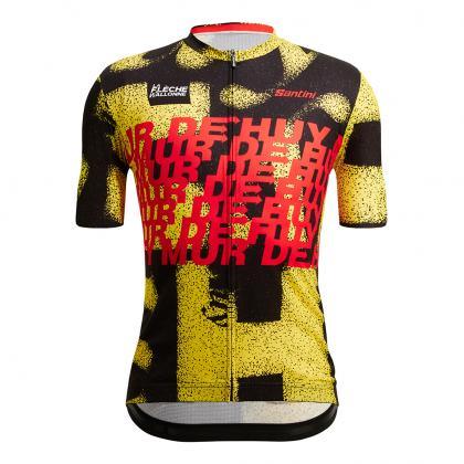 Santini TDF Mur De Huy Men's Cycling Jersey (Print) | Cycling Gears Hub