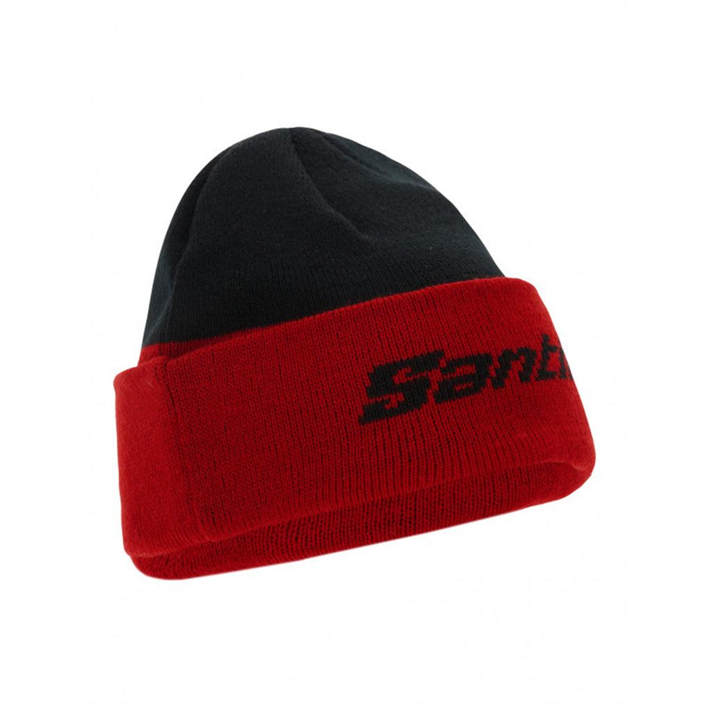 Santini TDF Parigi Roubaix Wool Cap (Black) | Cycling Gears Hub