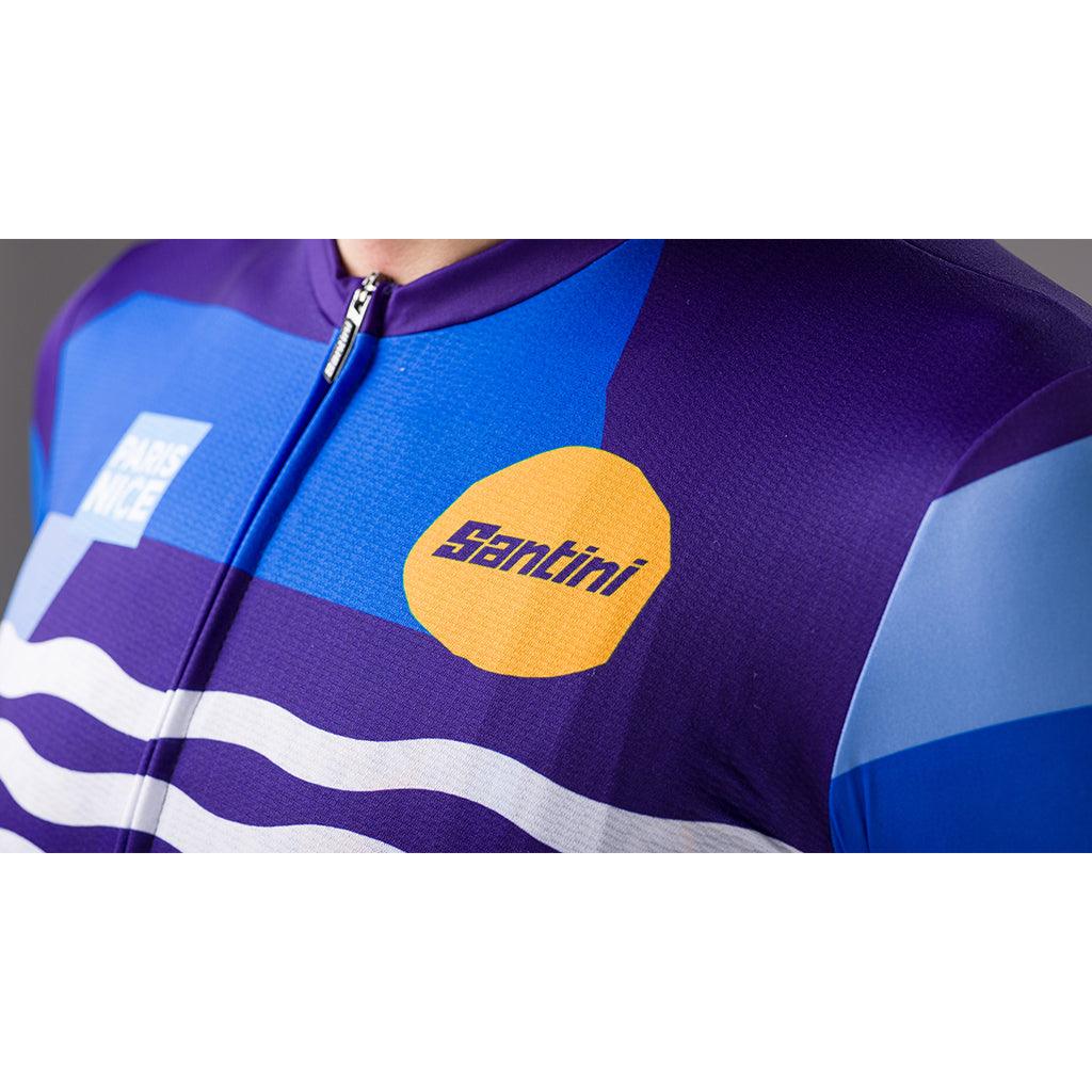 Santini TDF Paris Nice Mens Cycling Jersey (Print) | Cycling Gears Hub