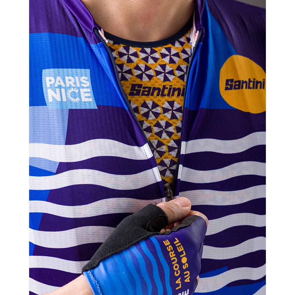 Santini TDF Paris Nice Mens Cycling Jersey (Print) | Cycling Gears Hub