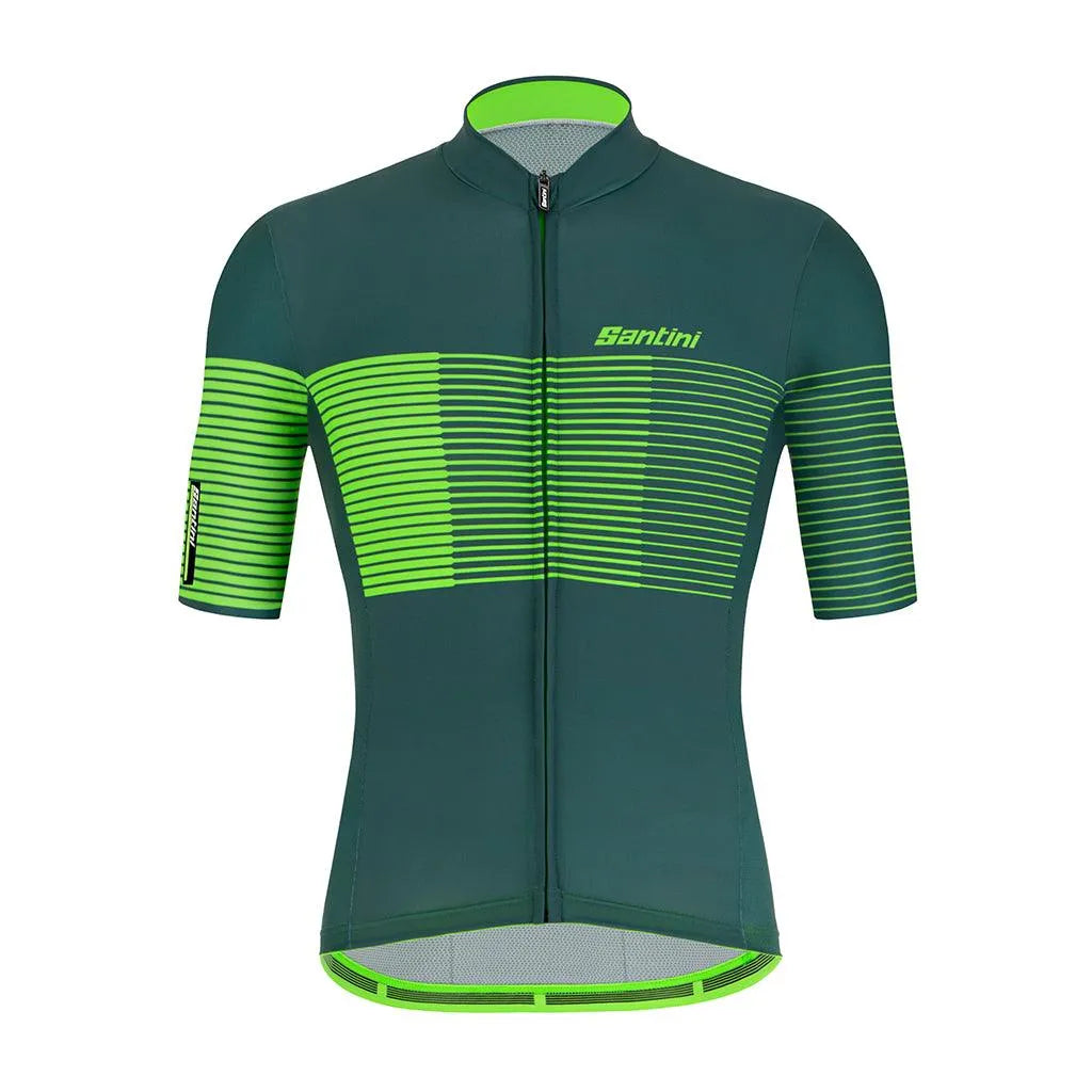 Santini Tono Freccia Mens Cycling Jersey (Green) | Cycling Gears Hub