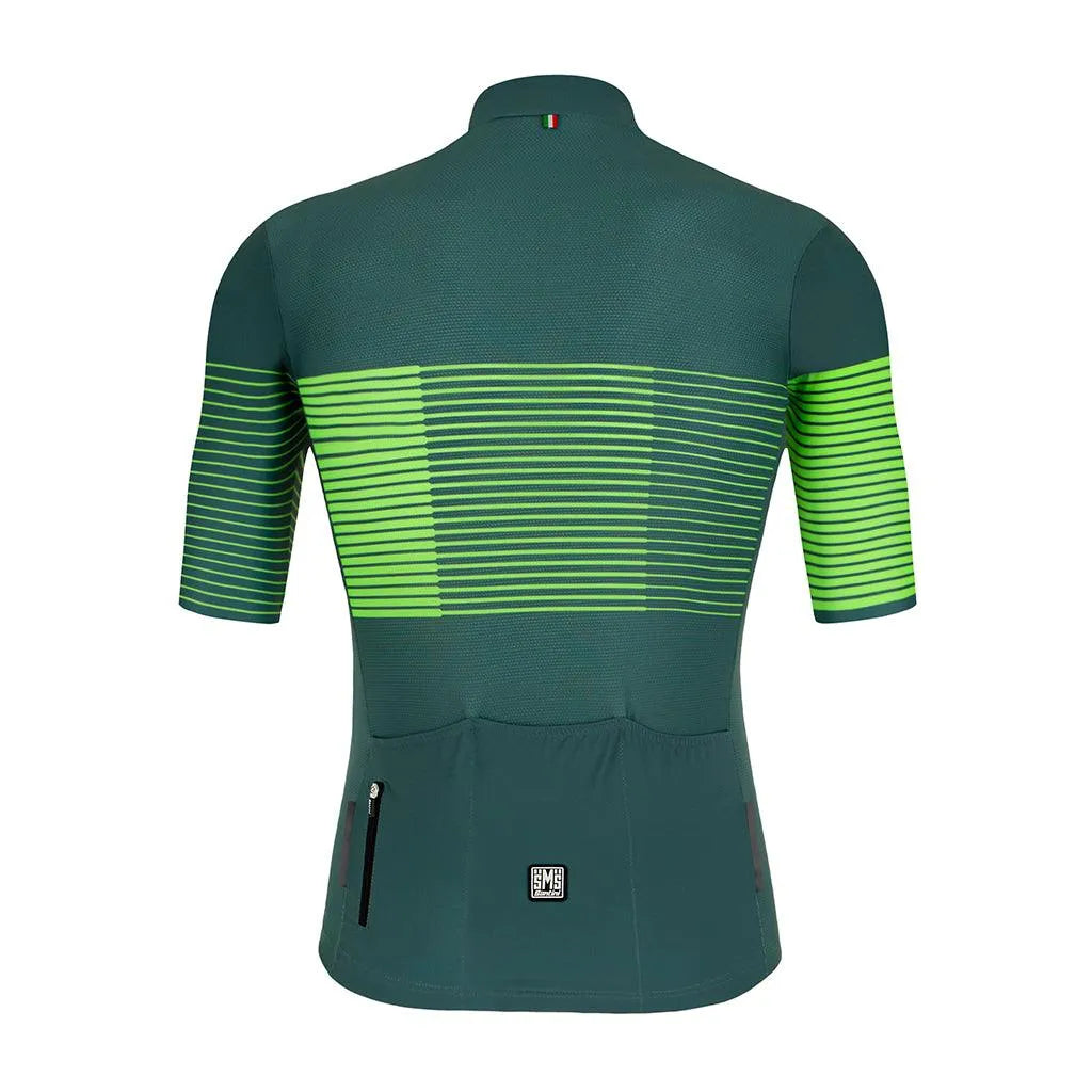 Santini Tono Freccia Mens Cycling Jersey (Green) | Cycling Gears Hub