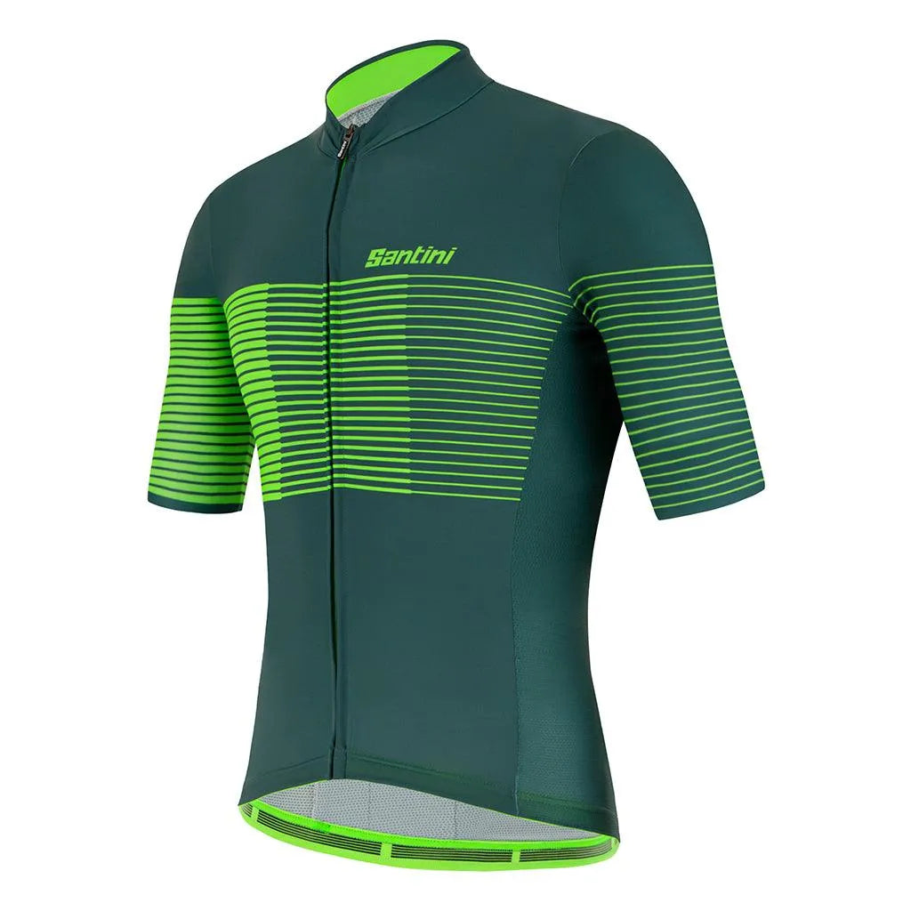 Santini Tono Freccia Mens Cycling Jersey (Green) | Cycling Gears Hub