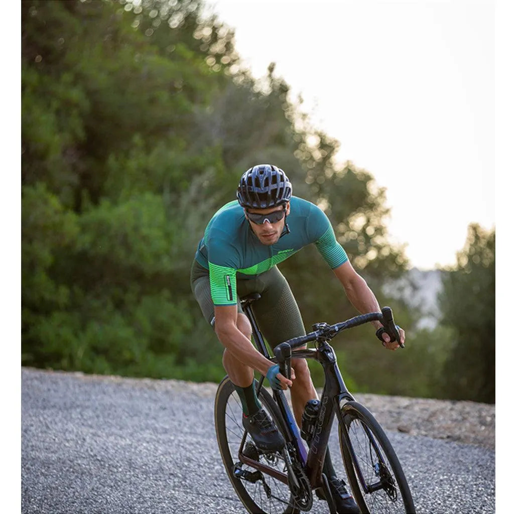 Santini Tono Freccia Mens Cycling Jersey (Green) | Cycling Gears Hub
