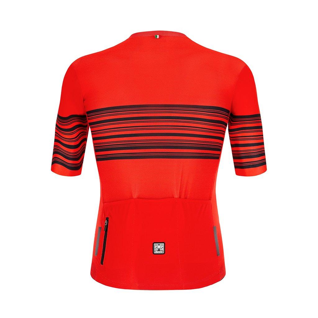 Santini Tono Profilo Mens Cycling Jersey (Red) | Cycling Gears Hub