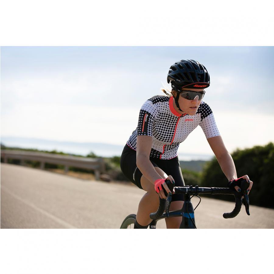 Santini Tono Sfera Women's Cycling Jersey (Black) | Cycling Gears Hub