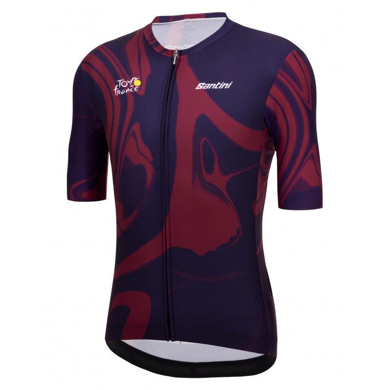 Santini Tour De France Bordeaux Men's Cycling Jersey (Print) | Cycling Gears Hub