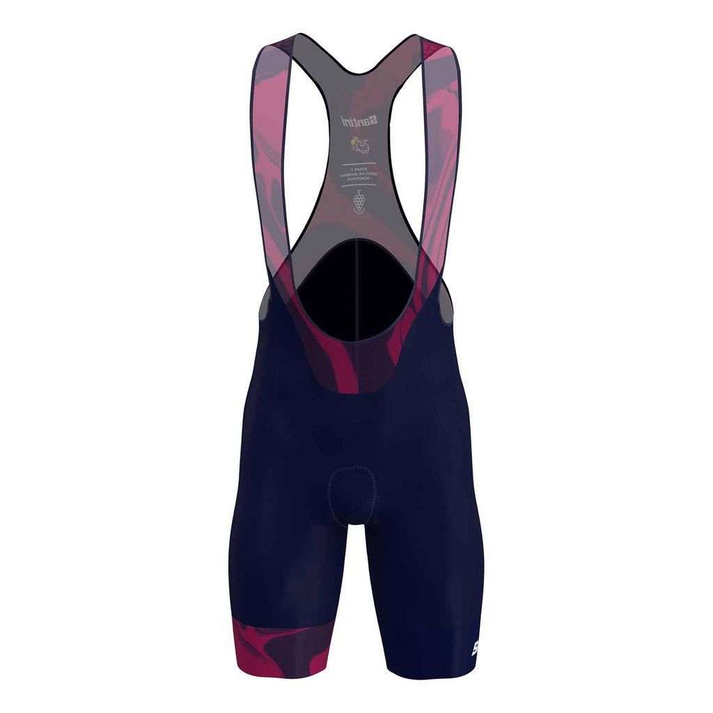 Santini Tour De France Bourdeaux Men's Cycling Bibshort (Navy Blue) | Cycling Gears Hub