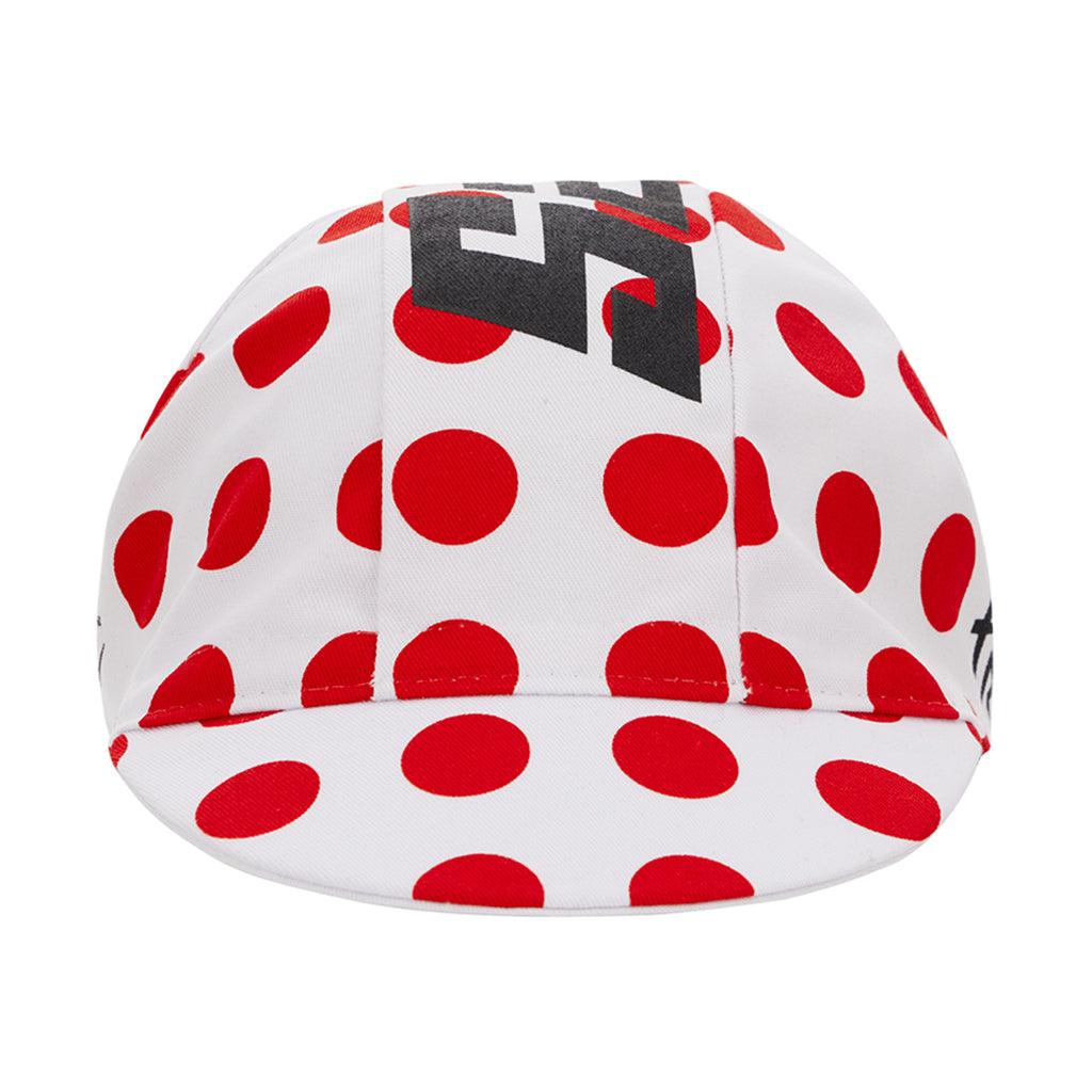 Santini Tour De France Kom Cycling Cap (Polka Dots) | Cycling Gears Hub