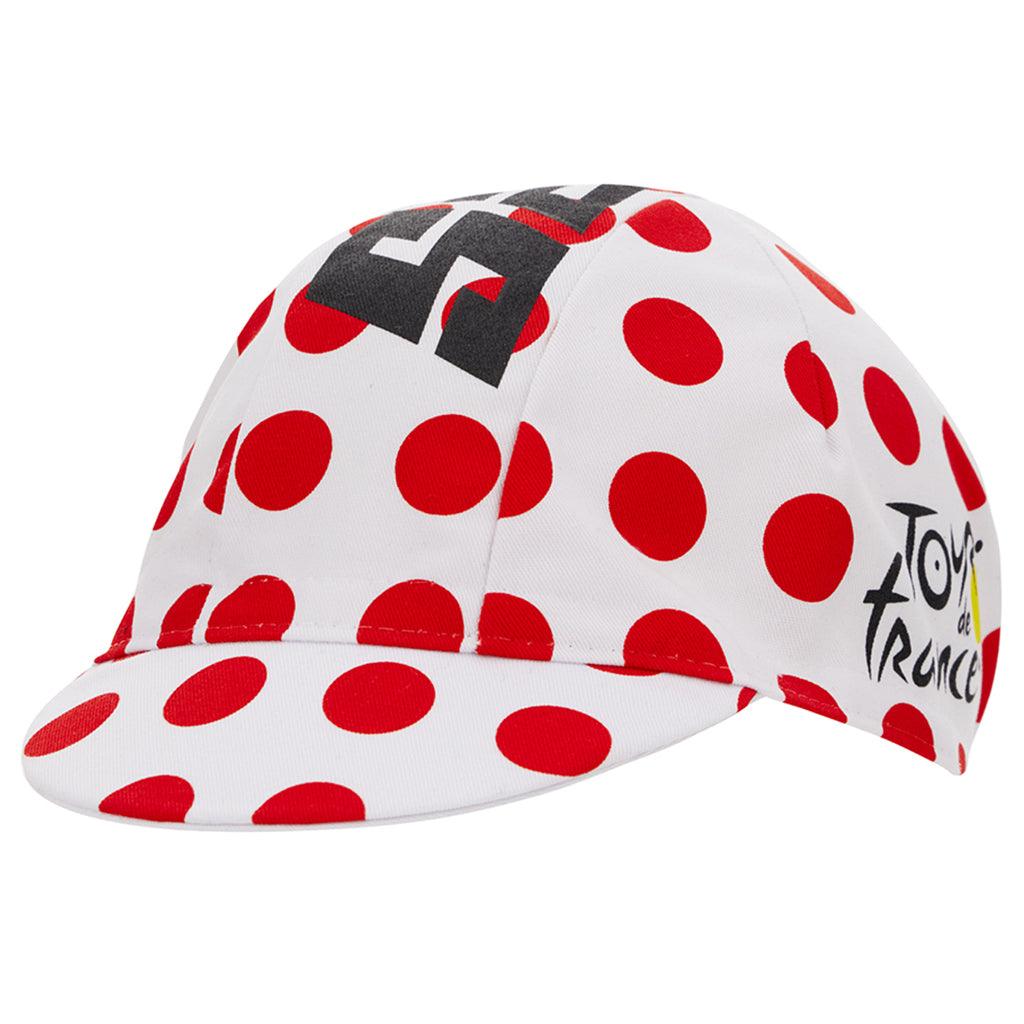 Santini Tour De France Kom Cycling Cap (Polka Dots) | Cycling Gears Hub