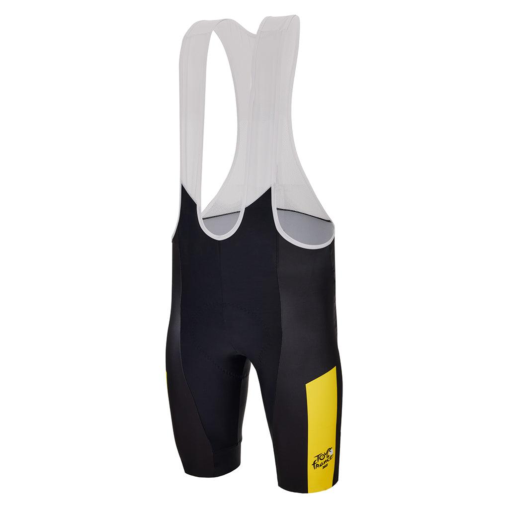 Santini Tour De France Leader Men's Cycling Bibhsorts (Black/Yellow) | Cycling Gears Hub