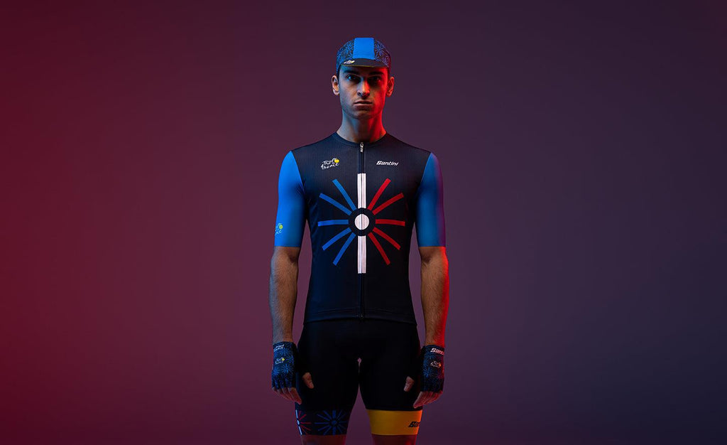 Santini Tour De France Trionfo Mens Cycling Jersey (Print) | Cycling Gears Hub