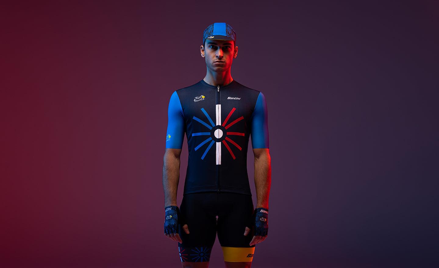 Santini Tour De France Trionfo Mens Cycling Jersey (Print) | Cycling Gears Hub