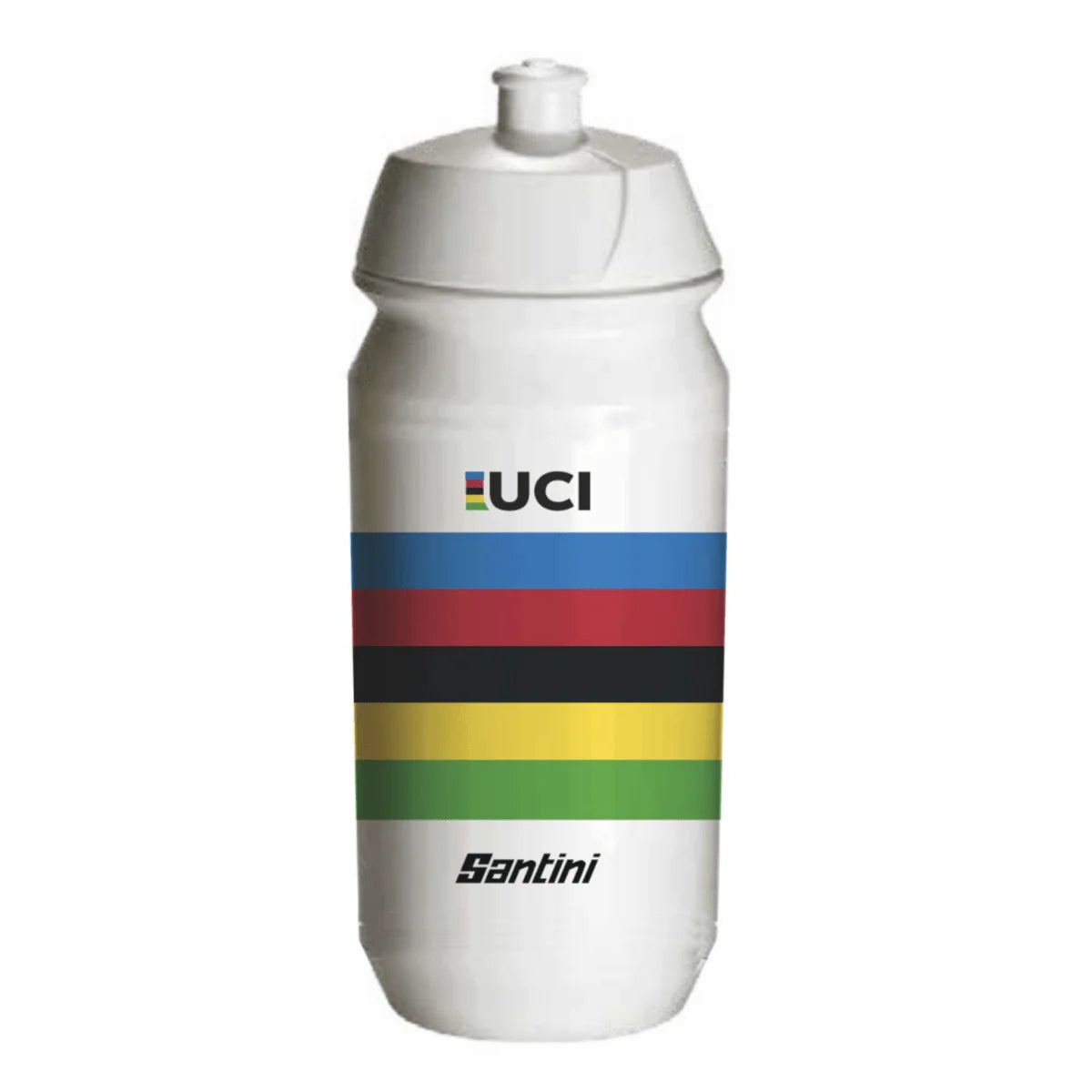 SANTINI UCI OFFICIAL WATER BOTTLE-WHITE