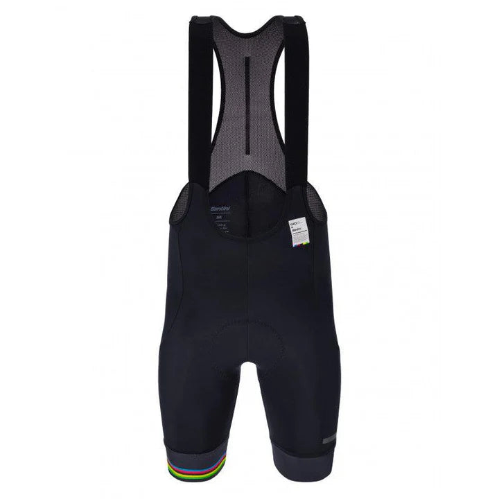 SANTINI UCI WORLD CHAMP.BIBSHORTS-BLK SZ-XL