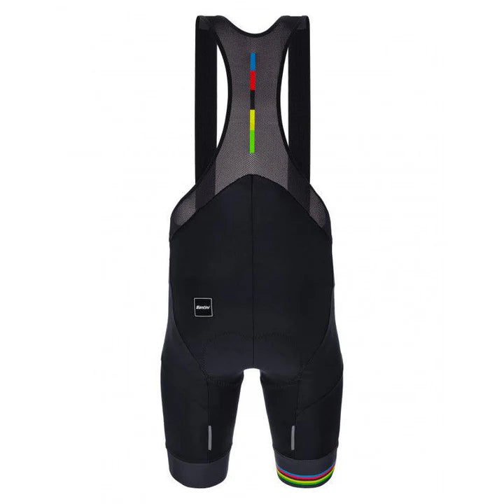 SANTINI UCI WORLD CHAMP.BIBSHORTS-BLK SZ-XL