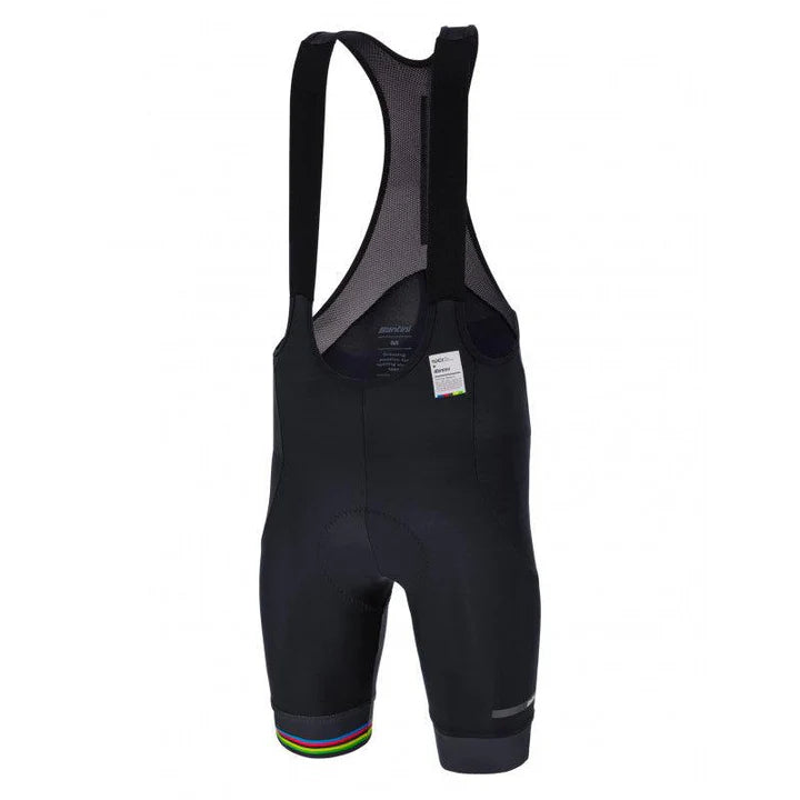 SANTINI UCI WORLD CHAMP.BIBSHORTS-BLK SZ-XL