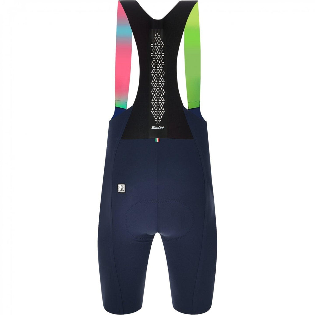 Santini Unico Men's Cycling Bibshorts (Blue) | Cycling Gears Hub
