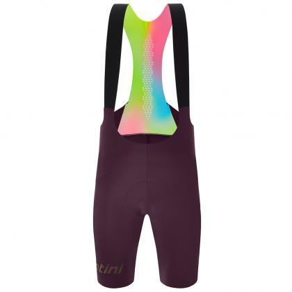 Santini Unico Men's Cycling Bibshorts (Burgundy) | Cycling Gears Hub