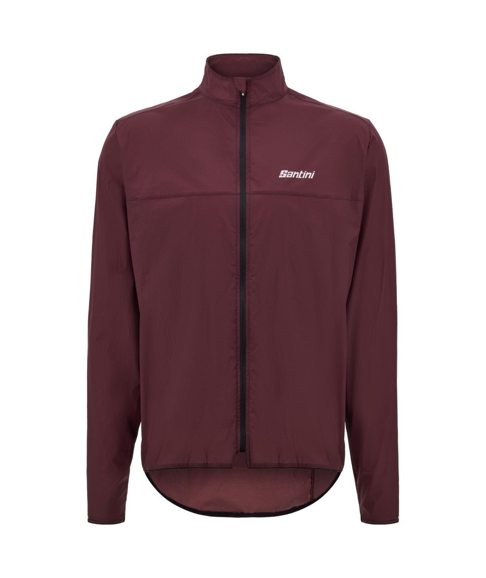 Santini Ventus Wind Men's Cycling Jacket (Burgundy) | Cycling Gears Hub - Cycling Gears Hub