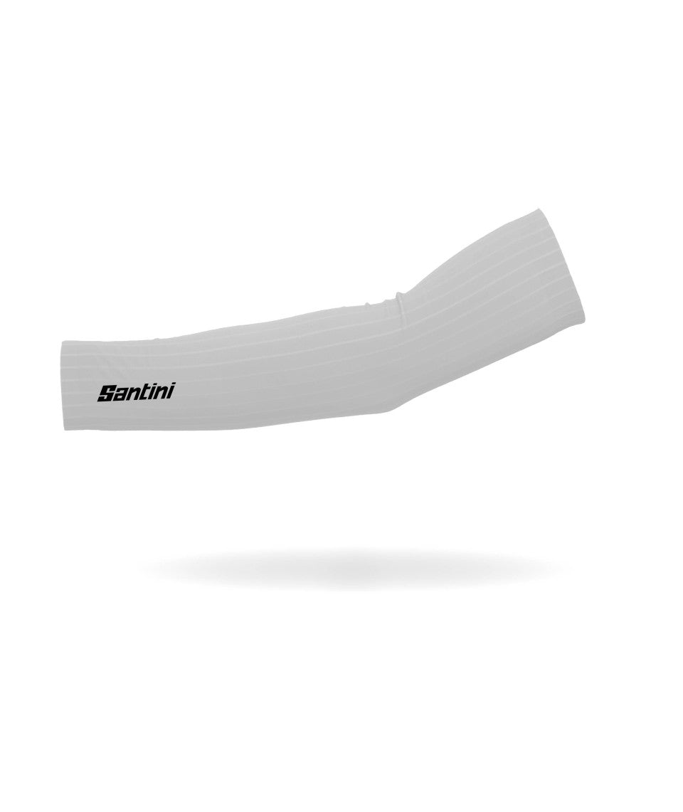 Santini Viper Aero Arm Warmer (White) | Cycling Gears Hub - Cycling Gears Hub
