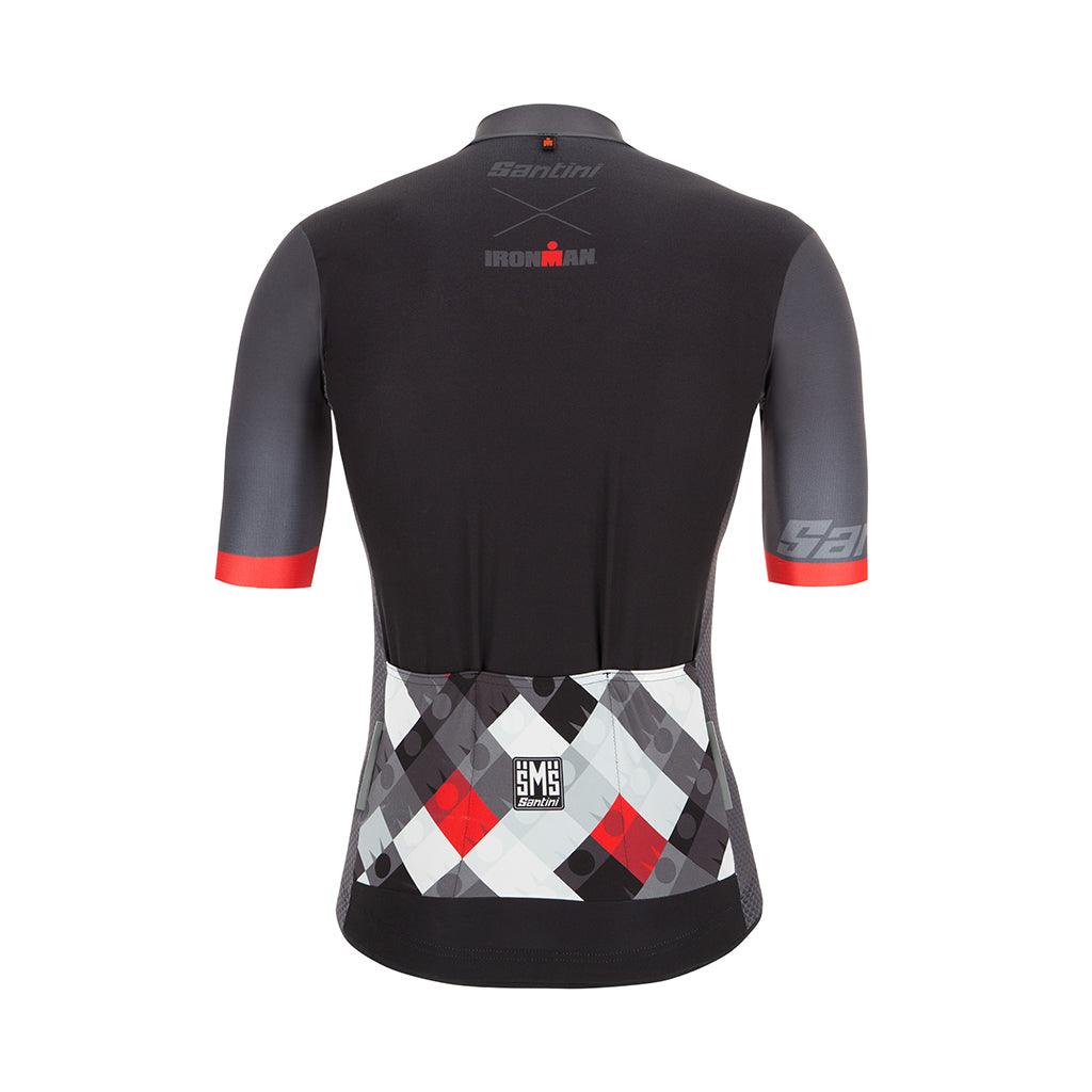 Santini Vis Ironman Mens Cycling Jersey (Red) | Cycling Gears Hub