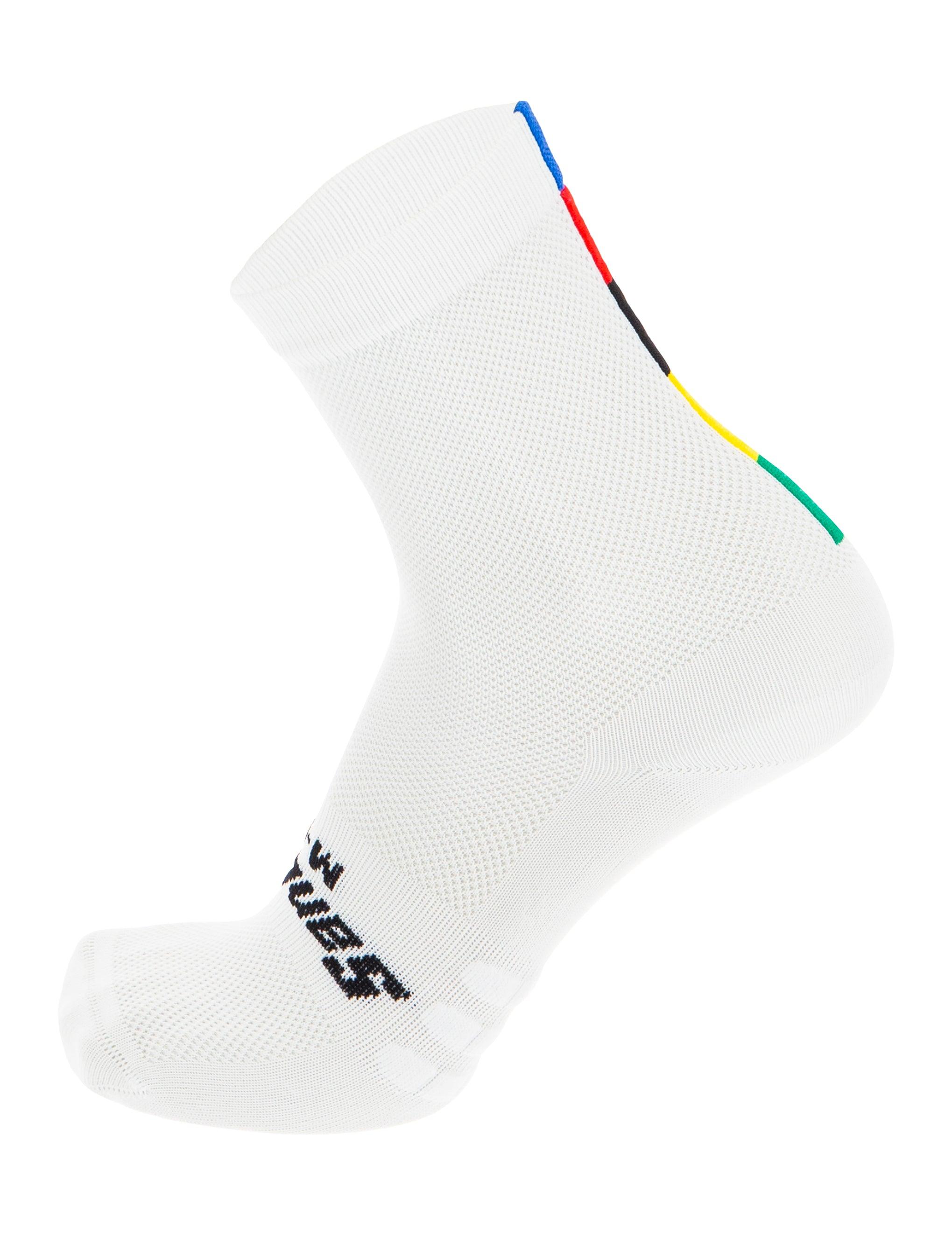 Santini World Unisex Cycling Socks (White) | Cycling Gears Hub - Cycling Gears Hub
