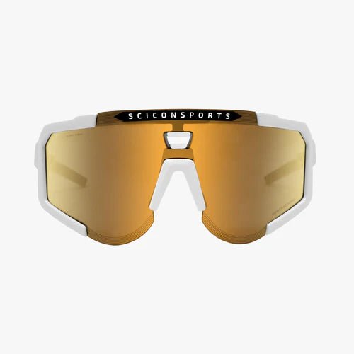 Scicon Aeroscope Sport Sunglasses (White Gloss/Multimirror Bronze) | Cycling Gears Hub - Cycling Gears Hub