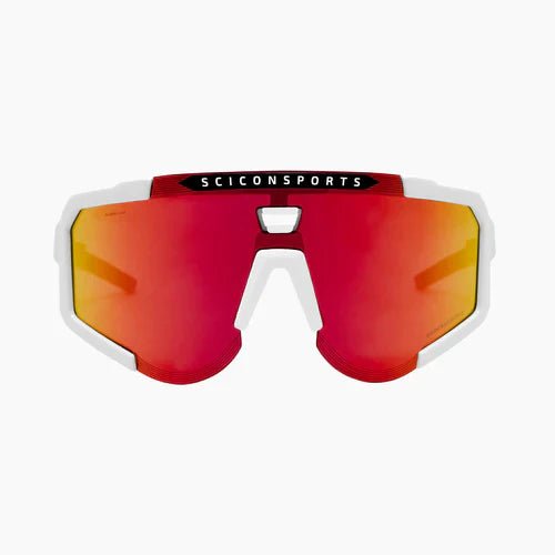 Scicon Aeroscope Sport Sunglasses (White Gloss/Multimirror Red) | Cycling Gears Hub - Cycling Gears Hub