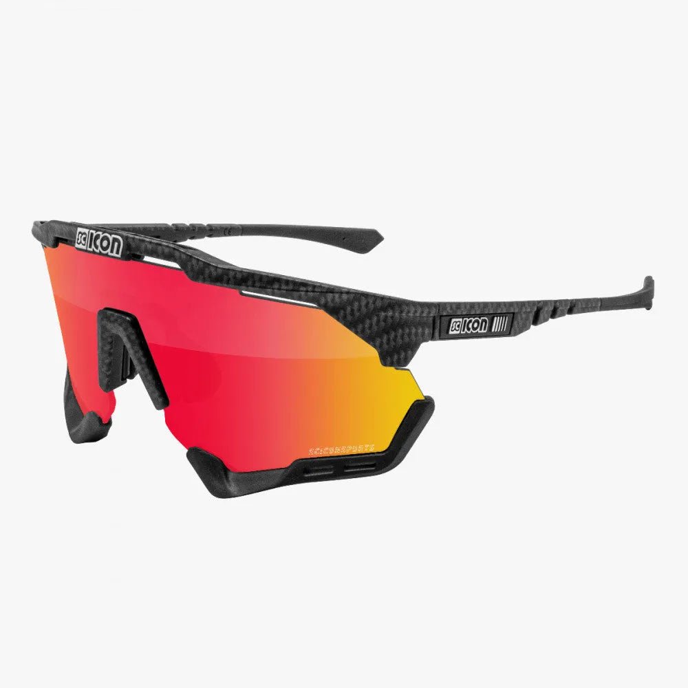 Scicon Aeroshade XL Sport Sunglasses (Multimirror Red/Carbon Matt) | Cycling Gears Hub - Cycling Gears Hub
