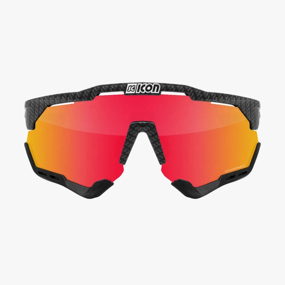 Scicon Aeroshade XL Sport Sunglasses (Multimirror Red/Carbon Matt) | Cycling Gears Hub - Cycling Gears Hub