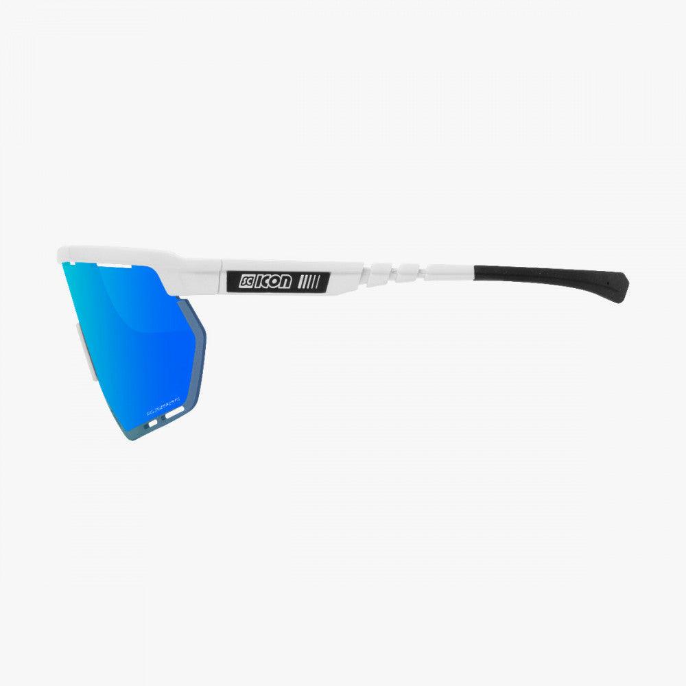 Scicon Aerowing Sport Sunglasses (Multimirror Blue/White Gloss) | Cycling Gears Hub - Cycling Gears Hub