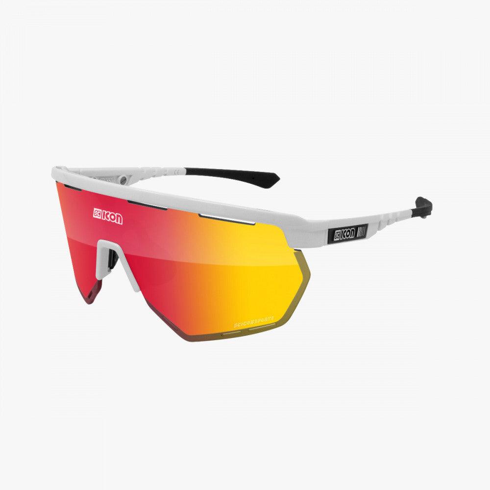 Scicon Aerowing Sport Sunglasses (Multimirror Red/White Gloss) | Cycling Gears Hub - Cycling Gears Hub