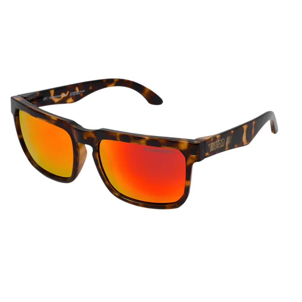 Scicon Gallio Sport Sunglasses (Demi Gloss/Multimirror Red) | Cycling Gears Hub - Cycling Gears Hub