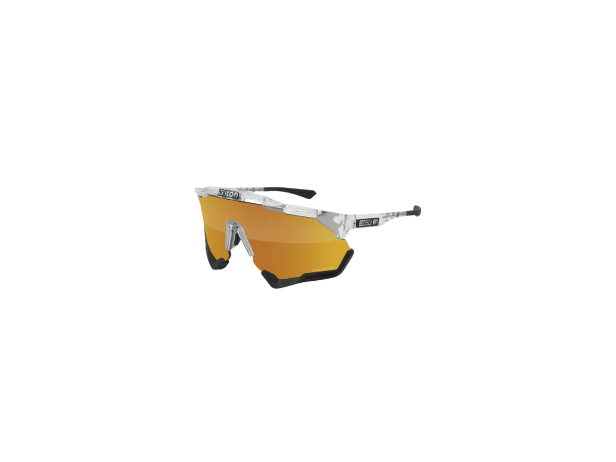 SCICON EYEWEAR | AEROSHADEXL FRAME CRYSTAL GLOSS | MULTIMIRROR BRONZE+CLEAR F BLACK