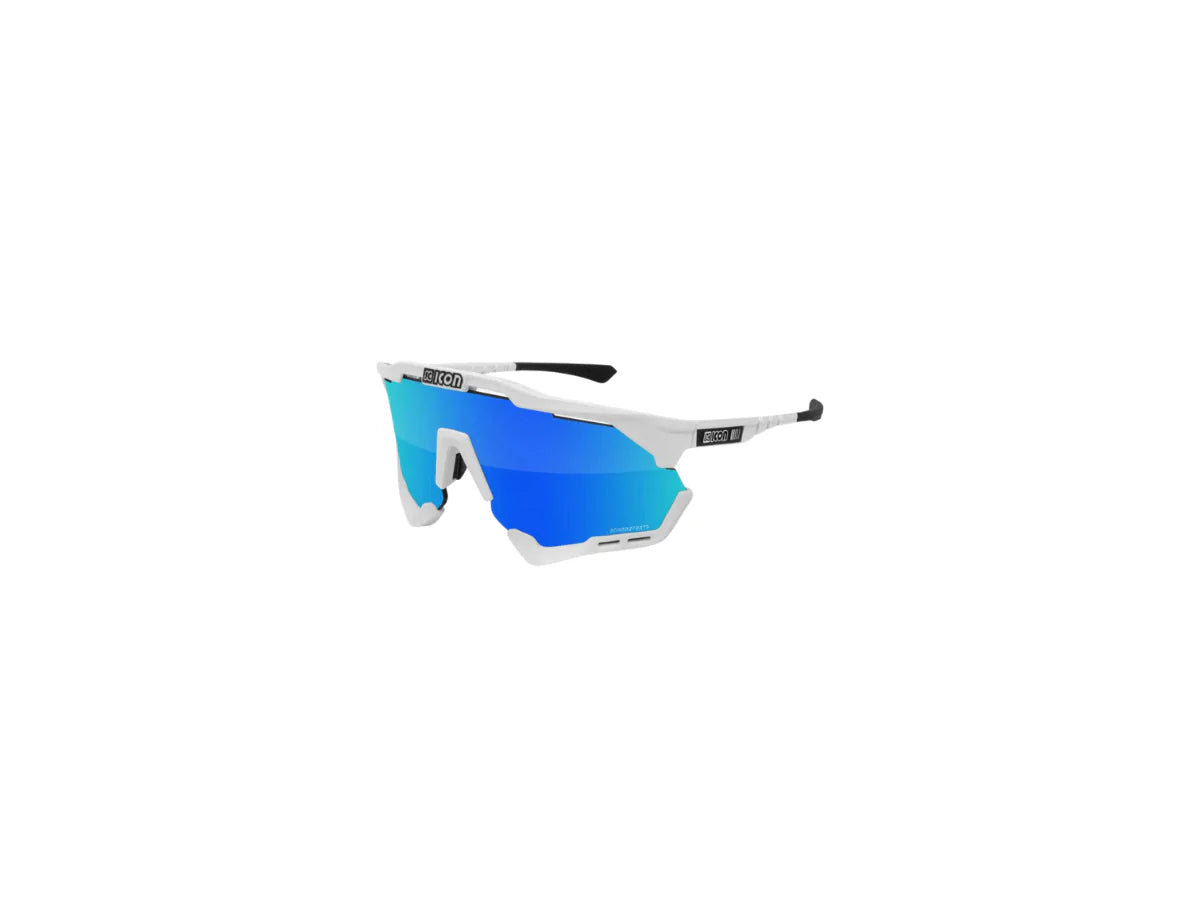 SCICON EYEWEAR | AEROSHADEXL FRAME WHITE GLOSS | BLUE+CLEAR F WHITE