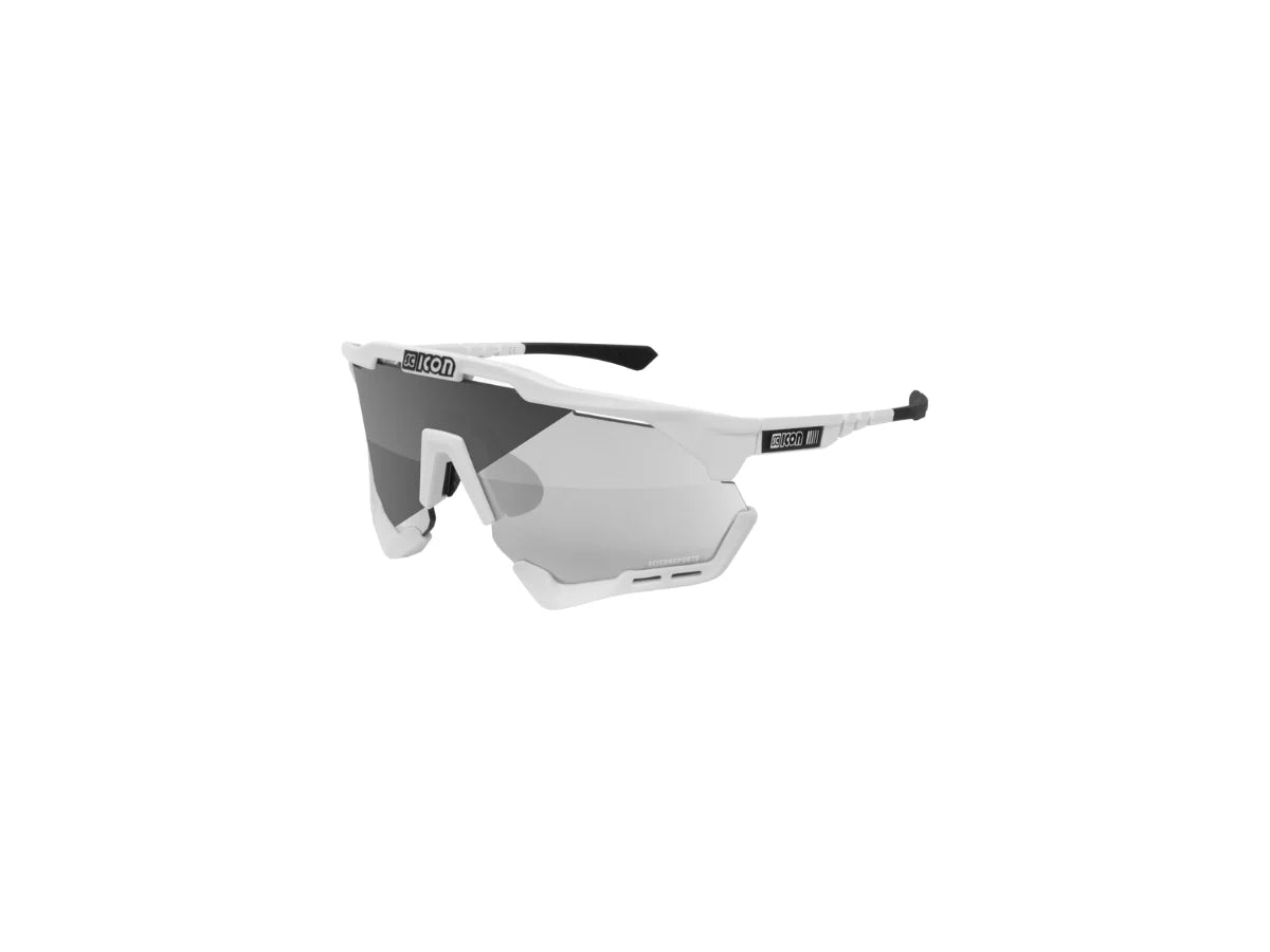 SCICON EYEWEAR | AEROSHADEXL FRAME WHITE GLOSS | PHOTOCROMIC SILVER F WHITE