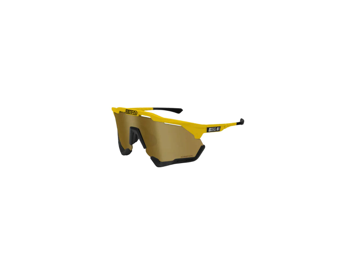 SCICON EYEWEAR | AEROSHADEXL FRAME YELLOW GLOSS | MULTIMIRROR BRONZE+CLEAR F BLACK